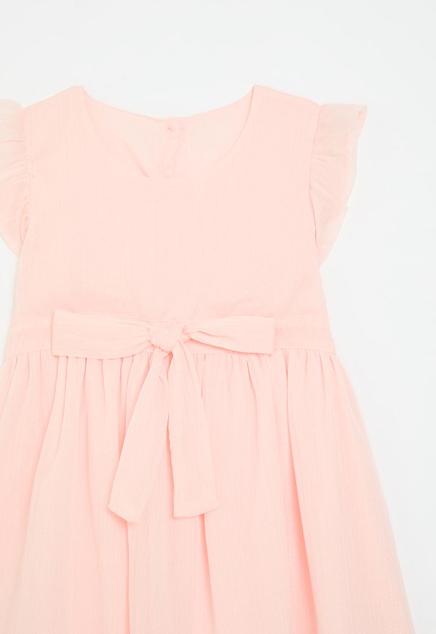 Pop Candy - Bowknot frilled dress - pink