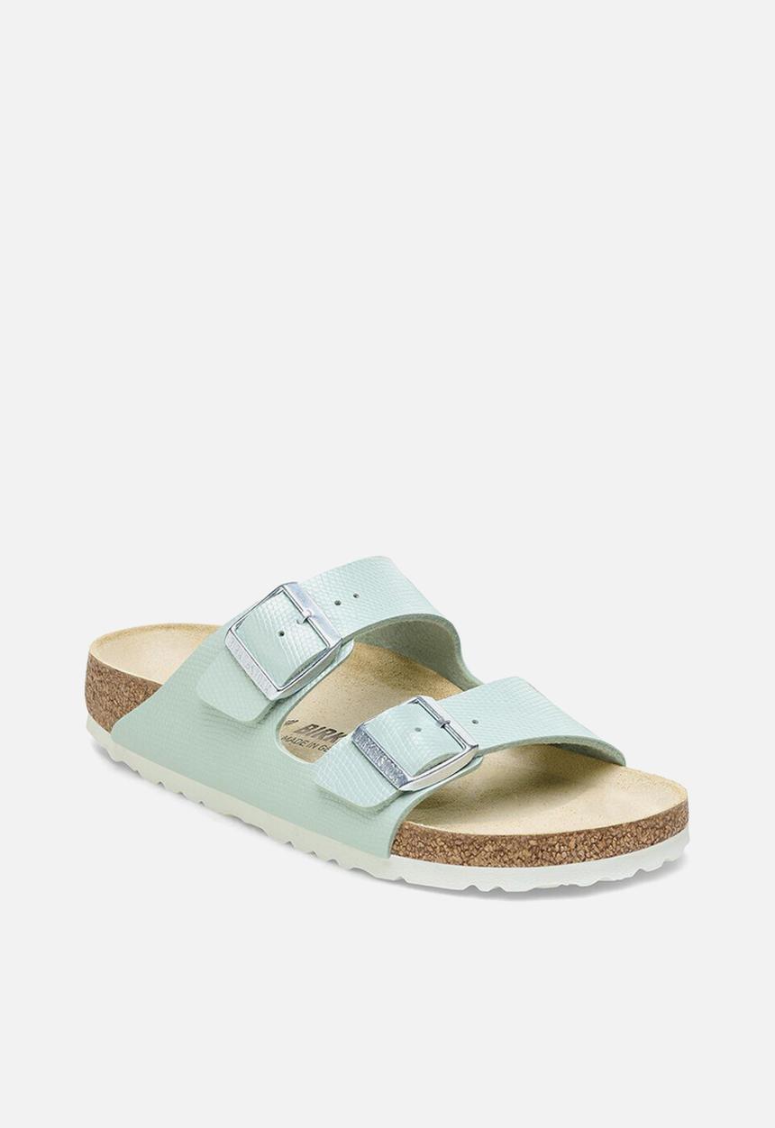 Birkenstock - Arizona shiny lizard narrow - surf green