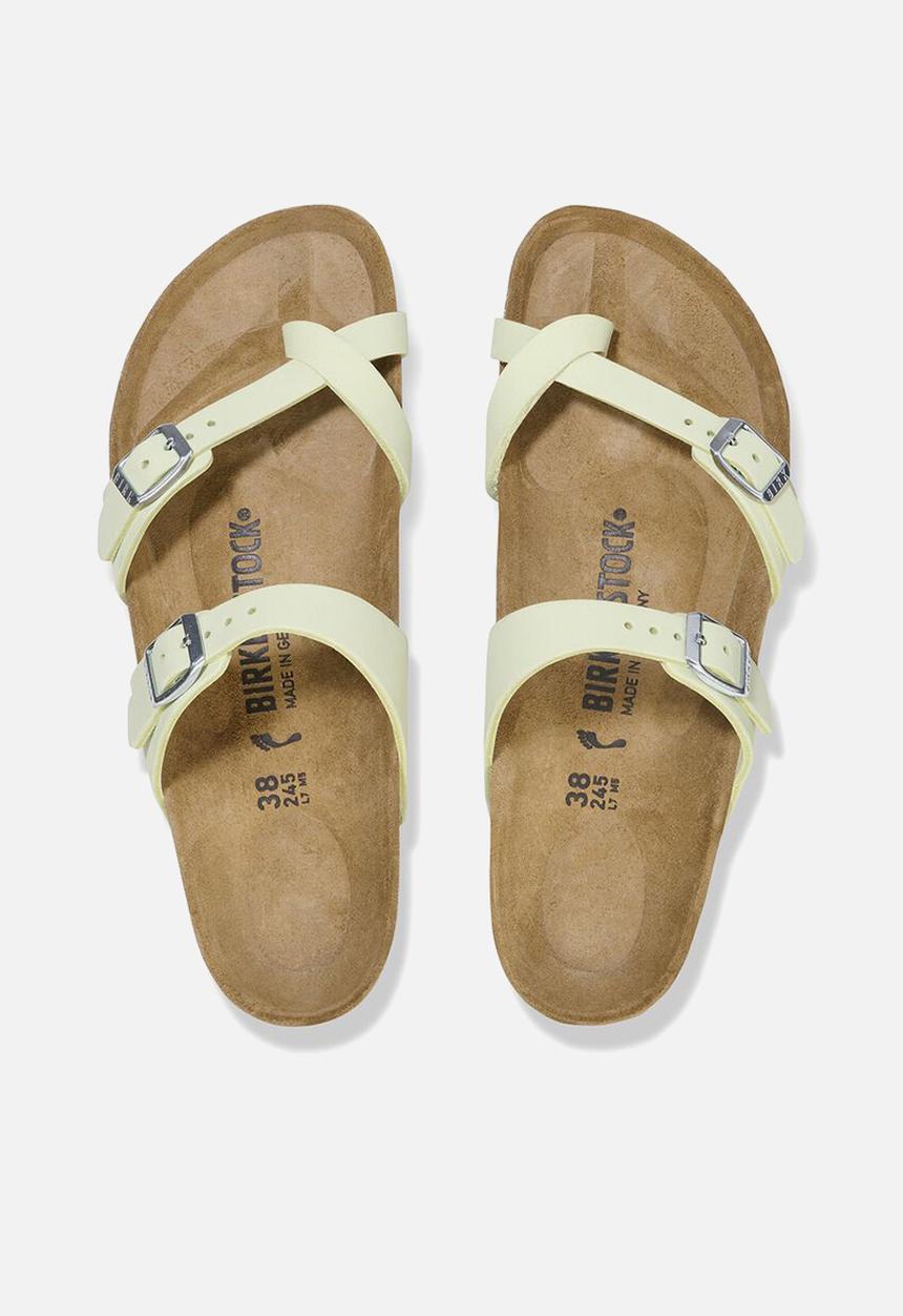 Birkenstock - Mayari leather narrow - faded lime