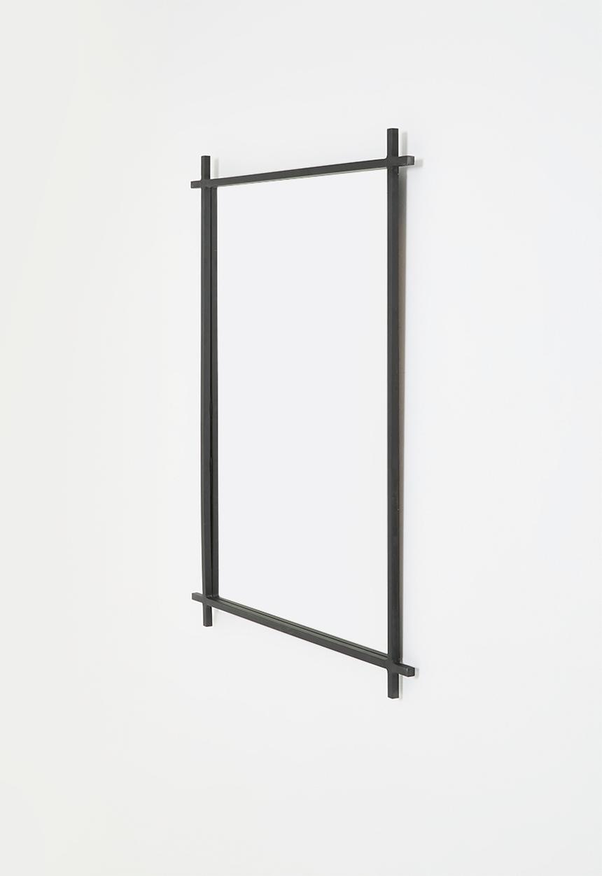Native Decor - Criss cross mirror - black