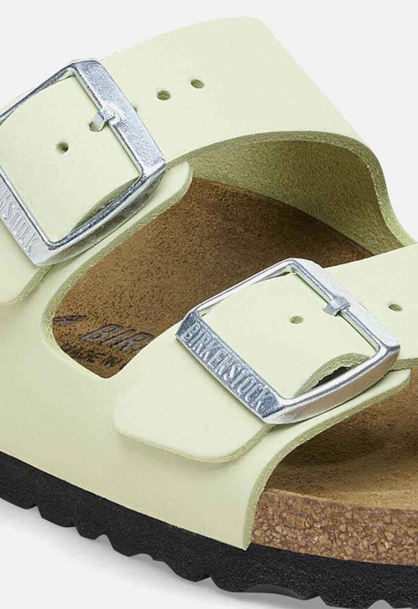 Birkenstock - Arizona leather narrow - faded lime