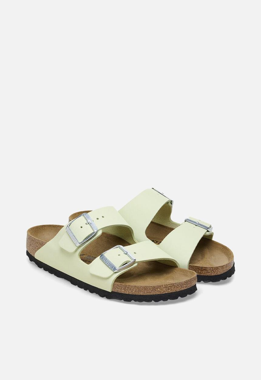 Birkenstock - Arizona leather narrow - faded lime