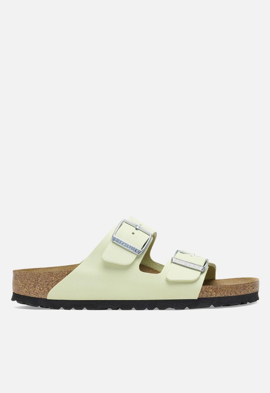 Birkenstock - Arizona leather narrow - faded lime