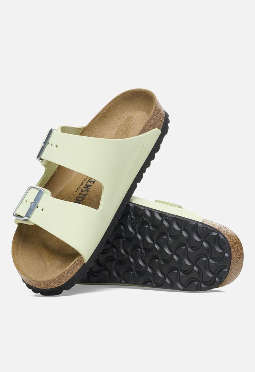 Birkenstock - Arizona leather narrow - faded lime