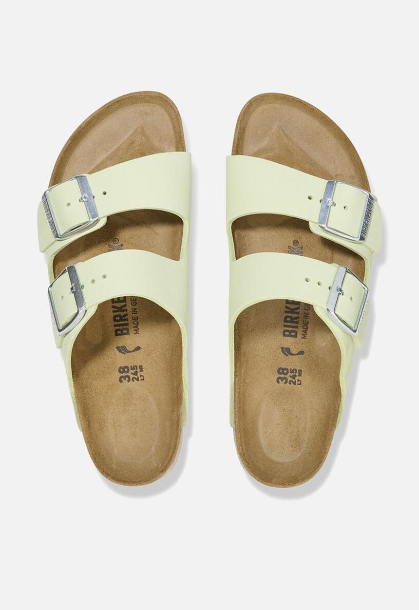 Birkenstock - Arizona leather narrow - faded lime