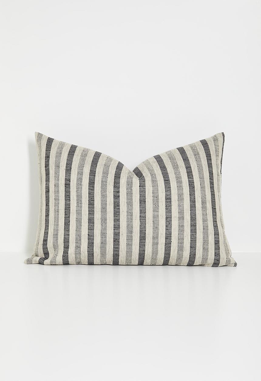 Hertex Fabrics - Peppercorn cushion cover - neutral & Black