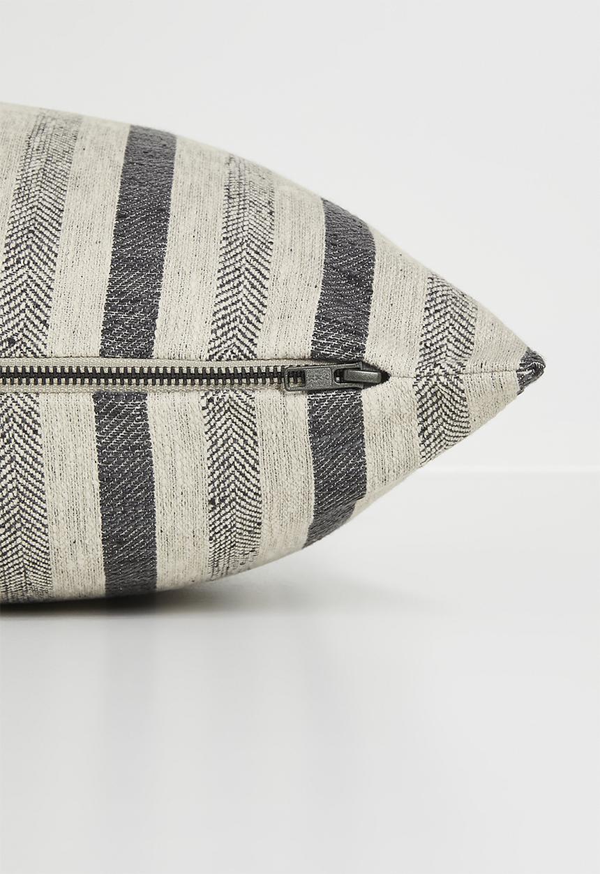Hertex Fabrics - Peppercorn cushion cover - neutral & Black
