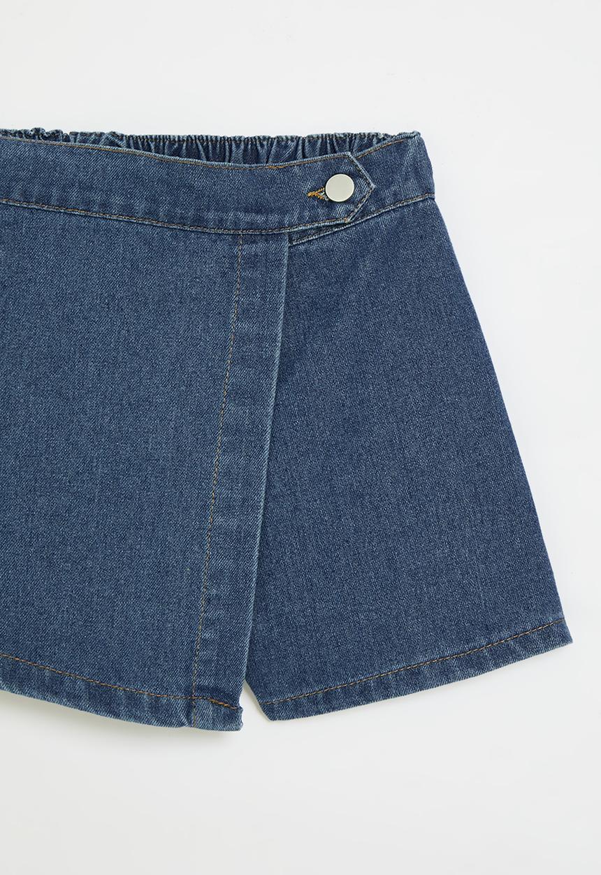Pop Candy - Denim skort-blue