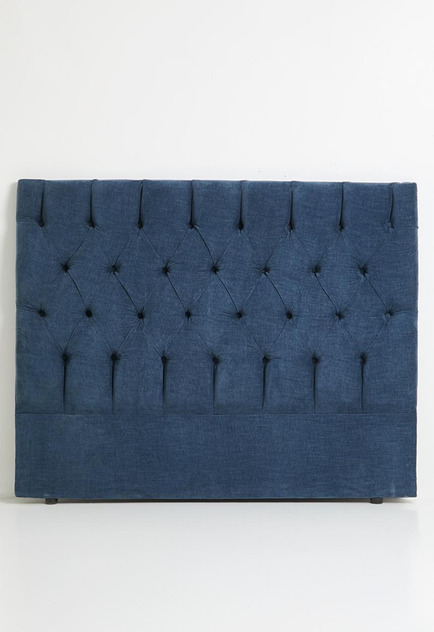 Sixth Floor - Molo Deep button headboard - Indigo