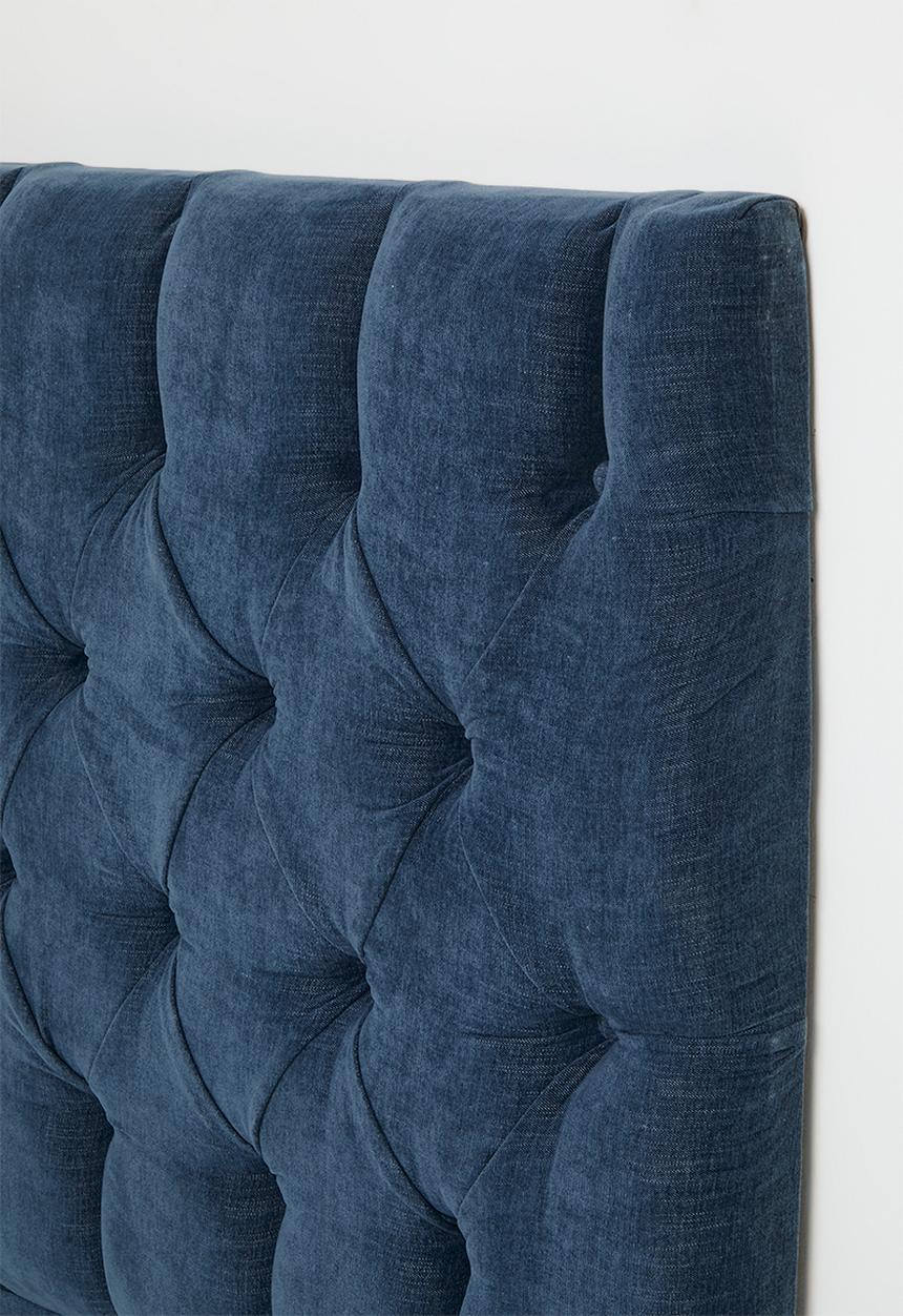 Sixth Floor - Molo Deep button headboard - Indigo