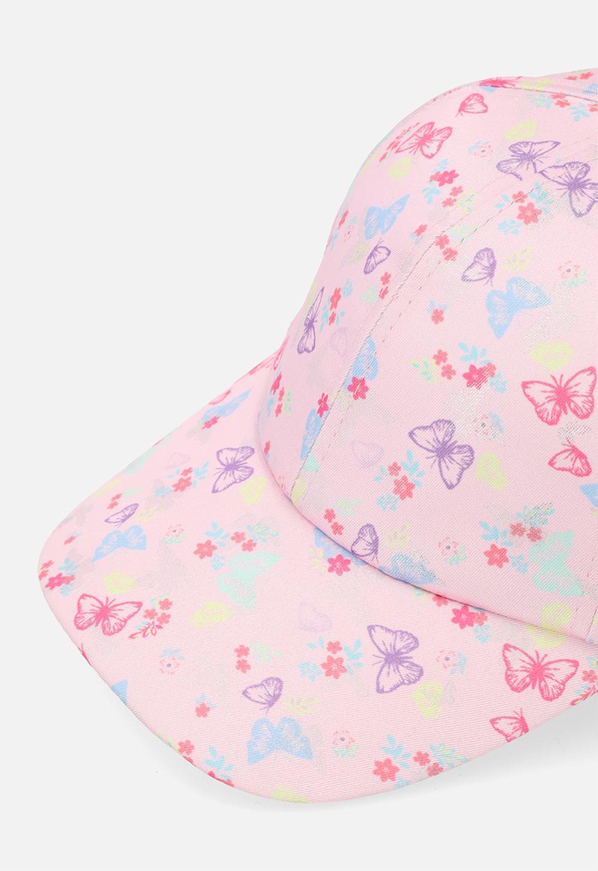 Pop Candy - Butterfly print cap - pink