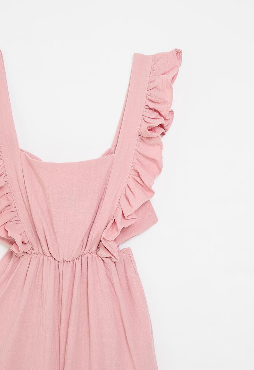Pop Candy - Frilled jumpsuit - pink