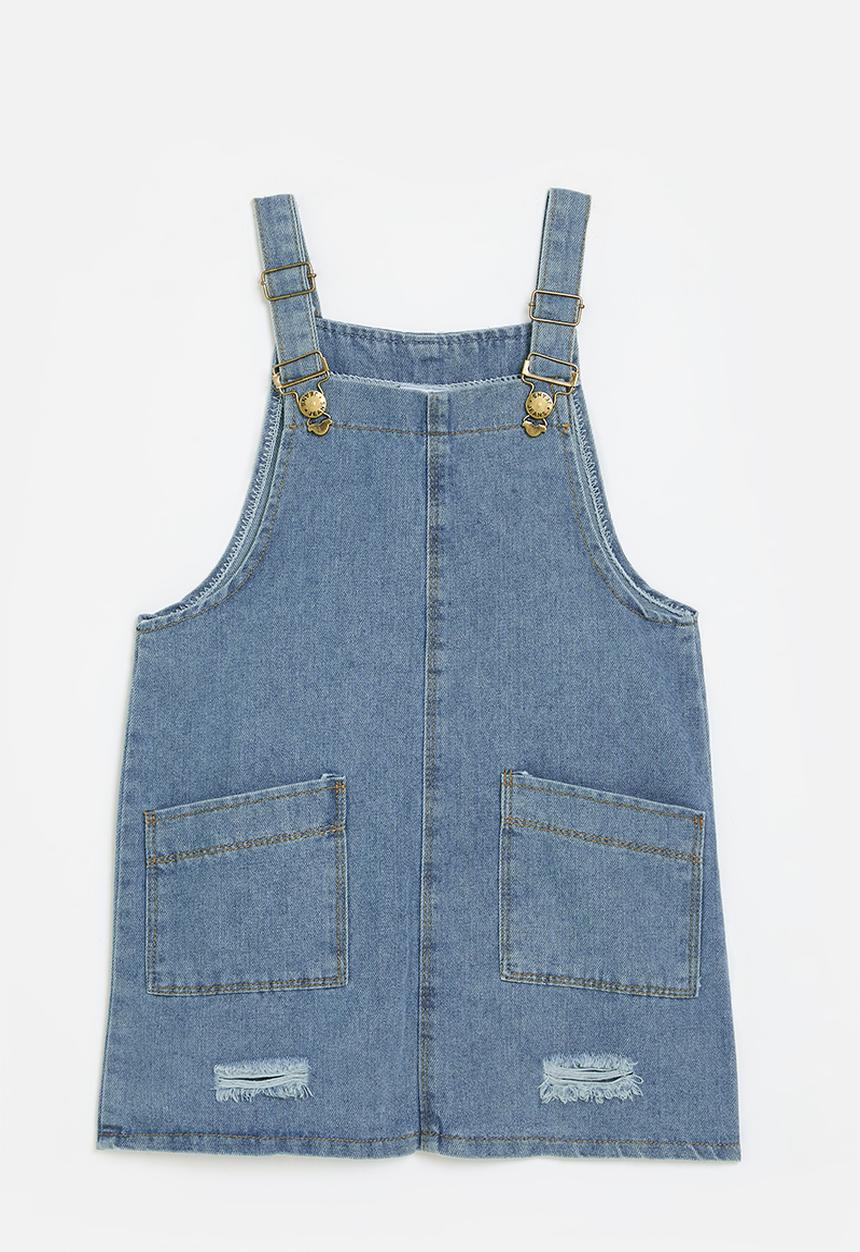 Pop Candy - Pinafore dress - mid blue
