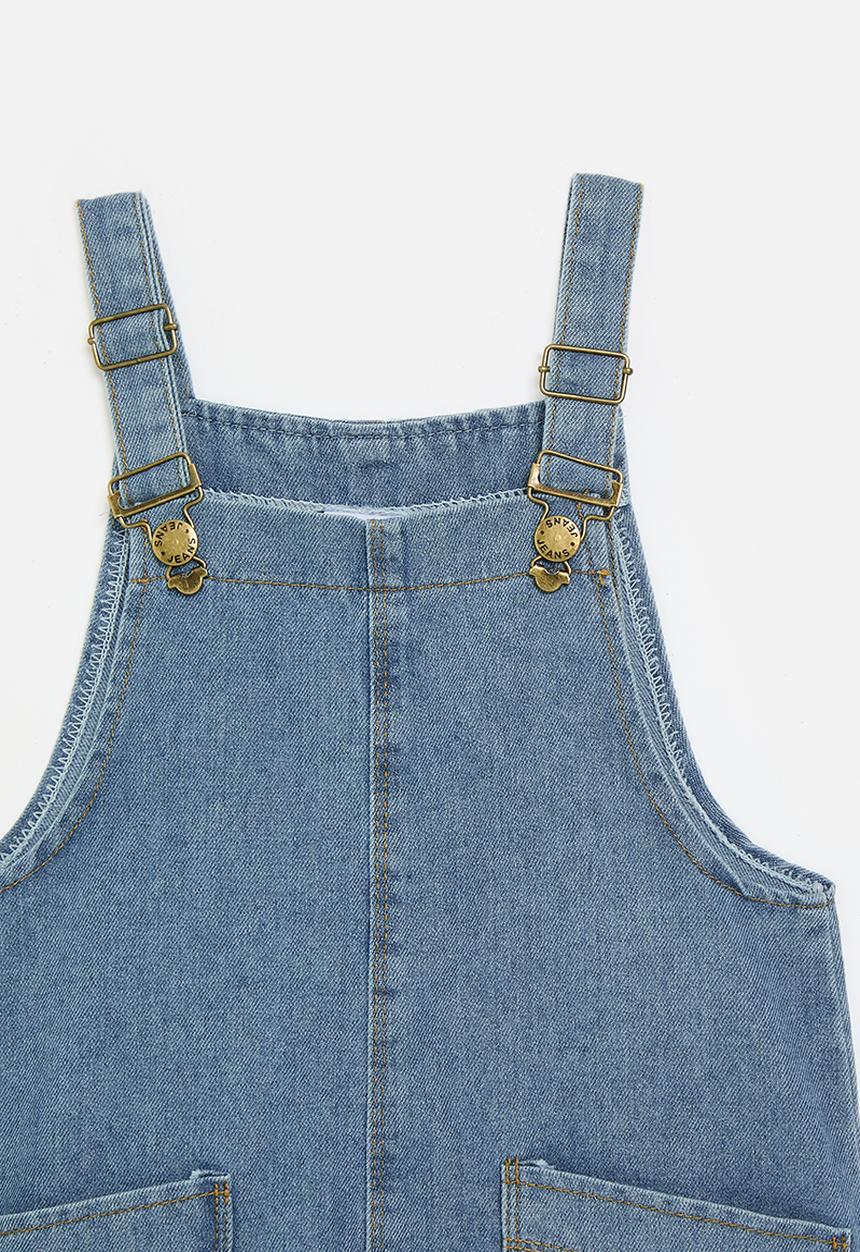 Pop Candy - Pinafore dress - mid blue