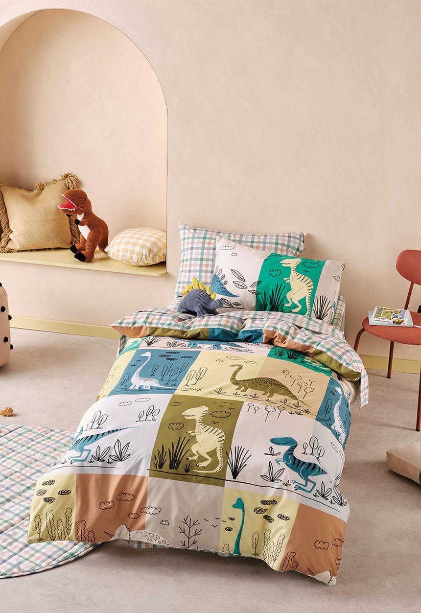 Linen House - Prehistoric Patchwork Duvet Cover Set