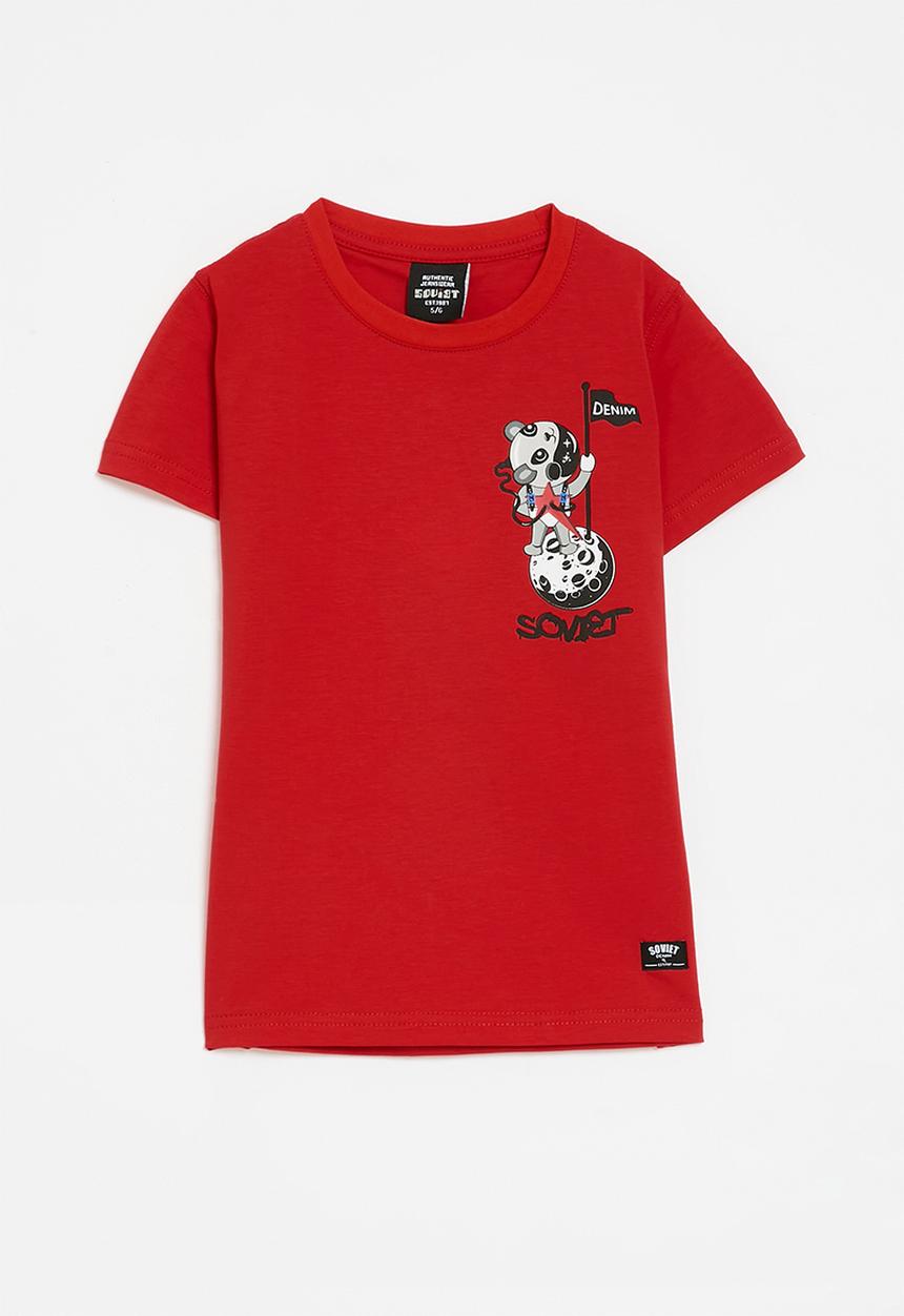 SOVIET - Boys animation fashion tee - red