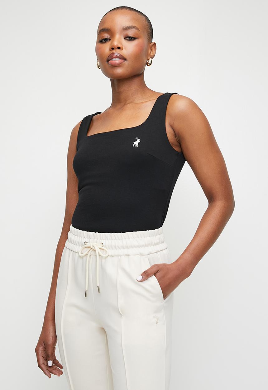 POLO - Wmn Ariana Sleeveless Square Neck Tank - Black