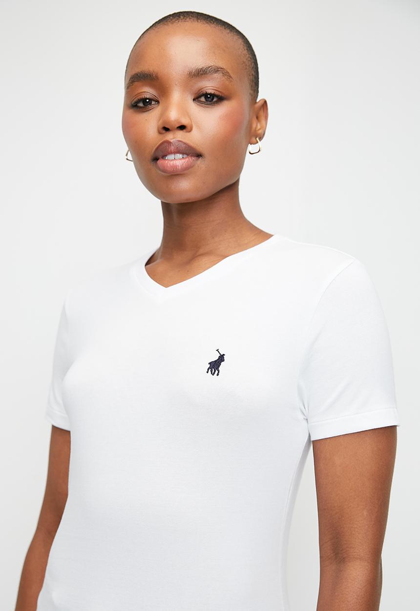 POLO - Wmn Kelly V-Neck T-Shirt - White