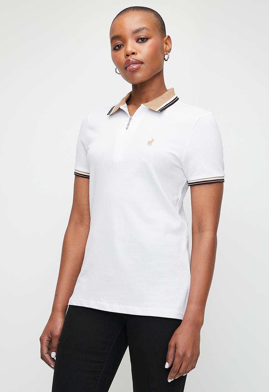 POLO - Wmn Madison Short Sleeve Golfer - White