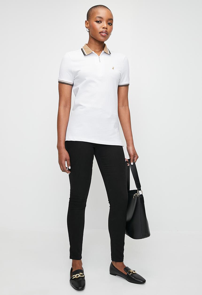 POLO - Wmn Madison Short Sleeve Golfer - White