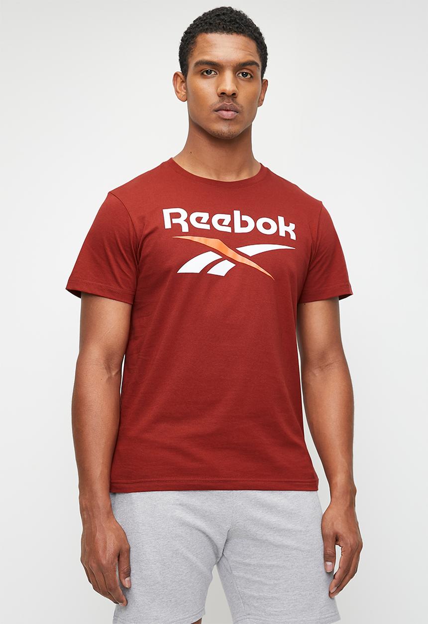 Reebok - Reebok identity big logo tee - rich maroon