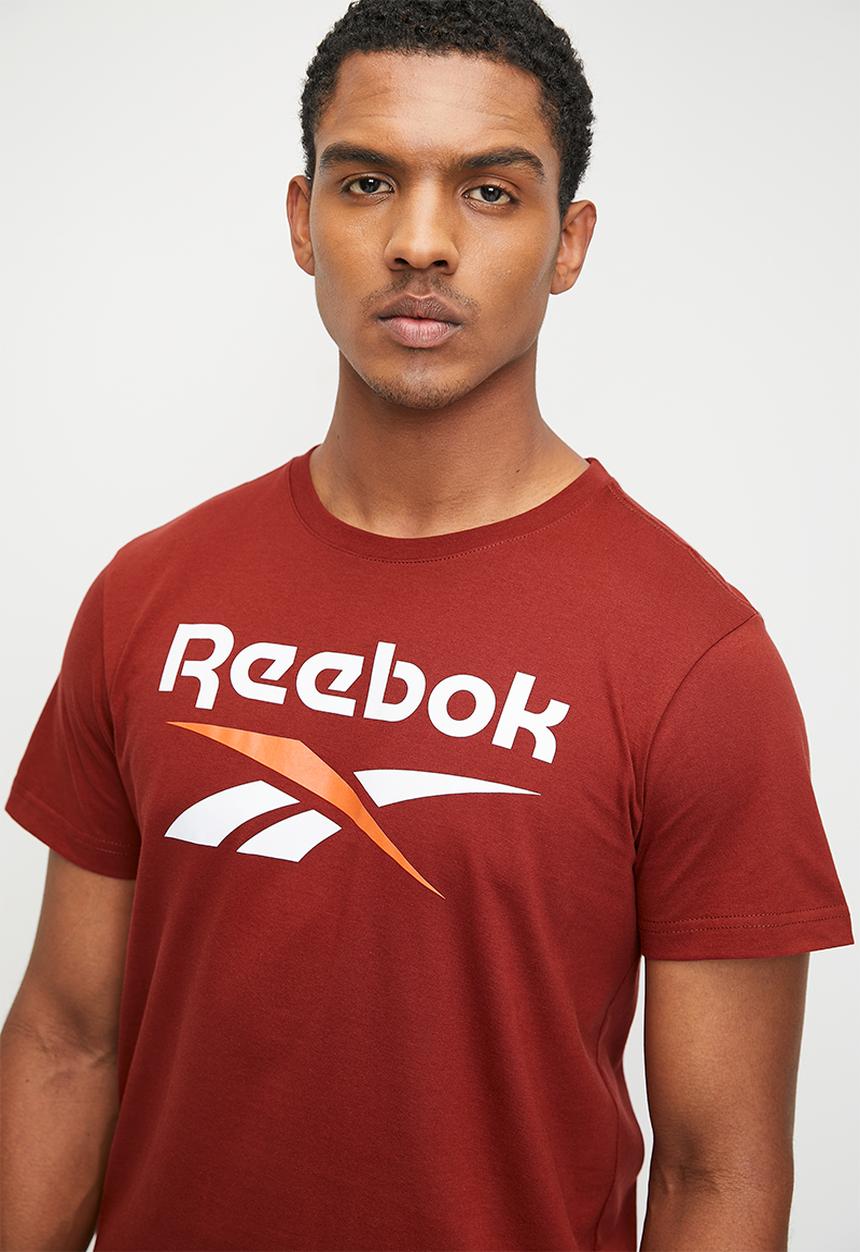 Reebok - Reebok identity big logo tee - rich maroon