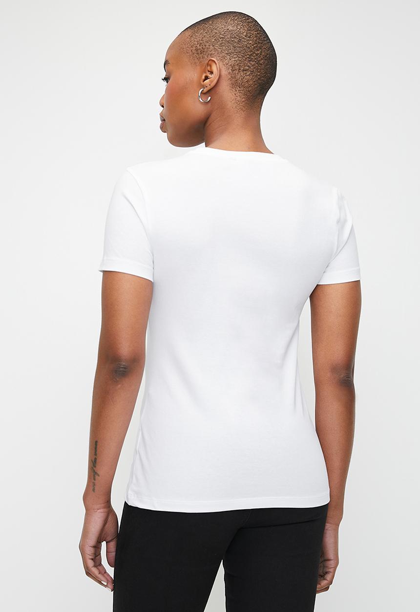 POLO - Wmn Addison Beaded Short Sleeve T-Shirt - White