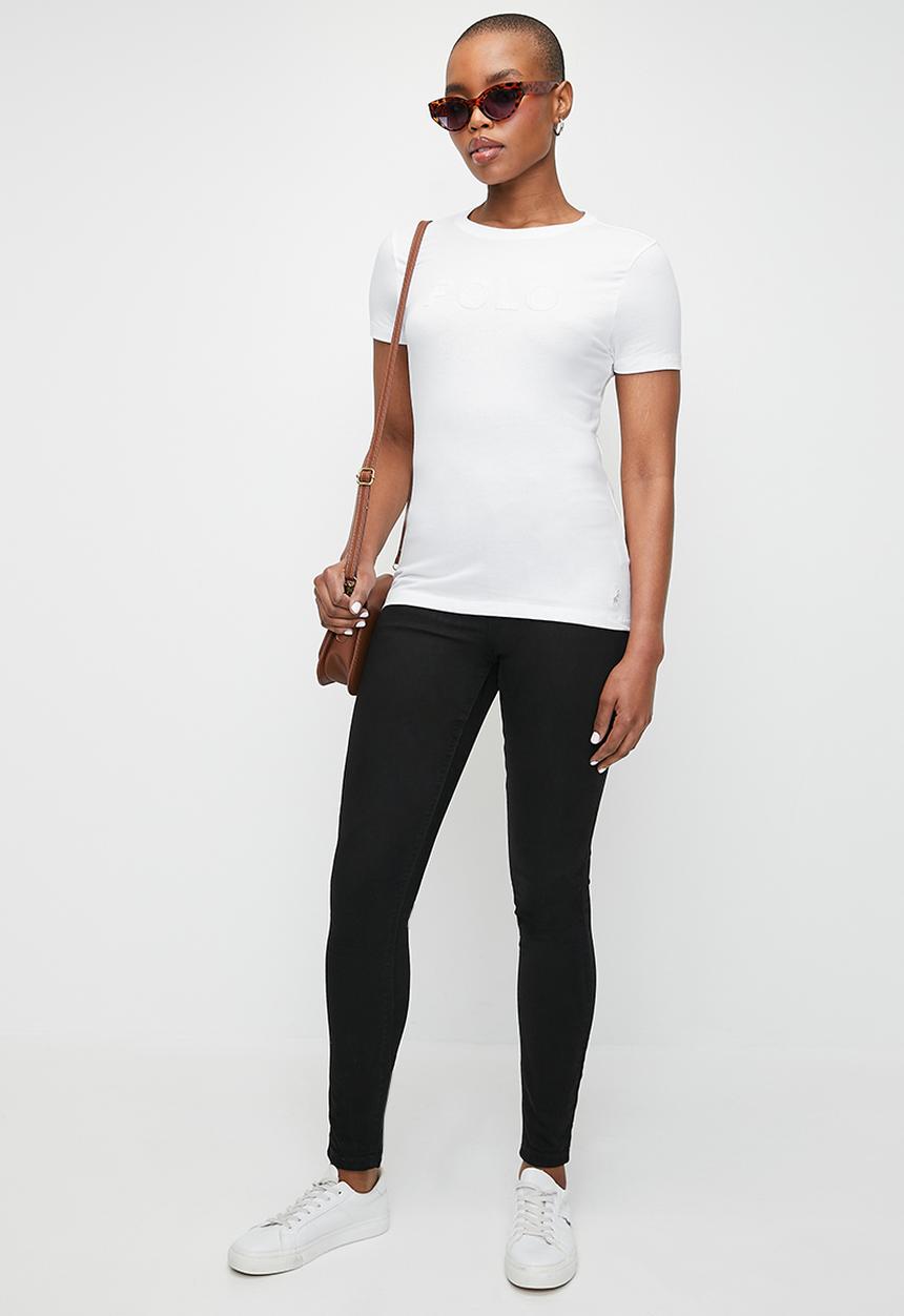 POLO - Wmn Addison Beaded Short Sleeve T-Shirt - White
