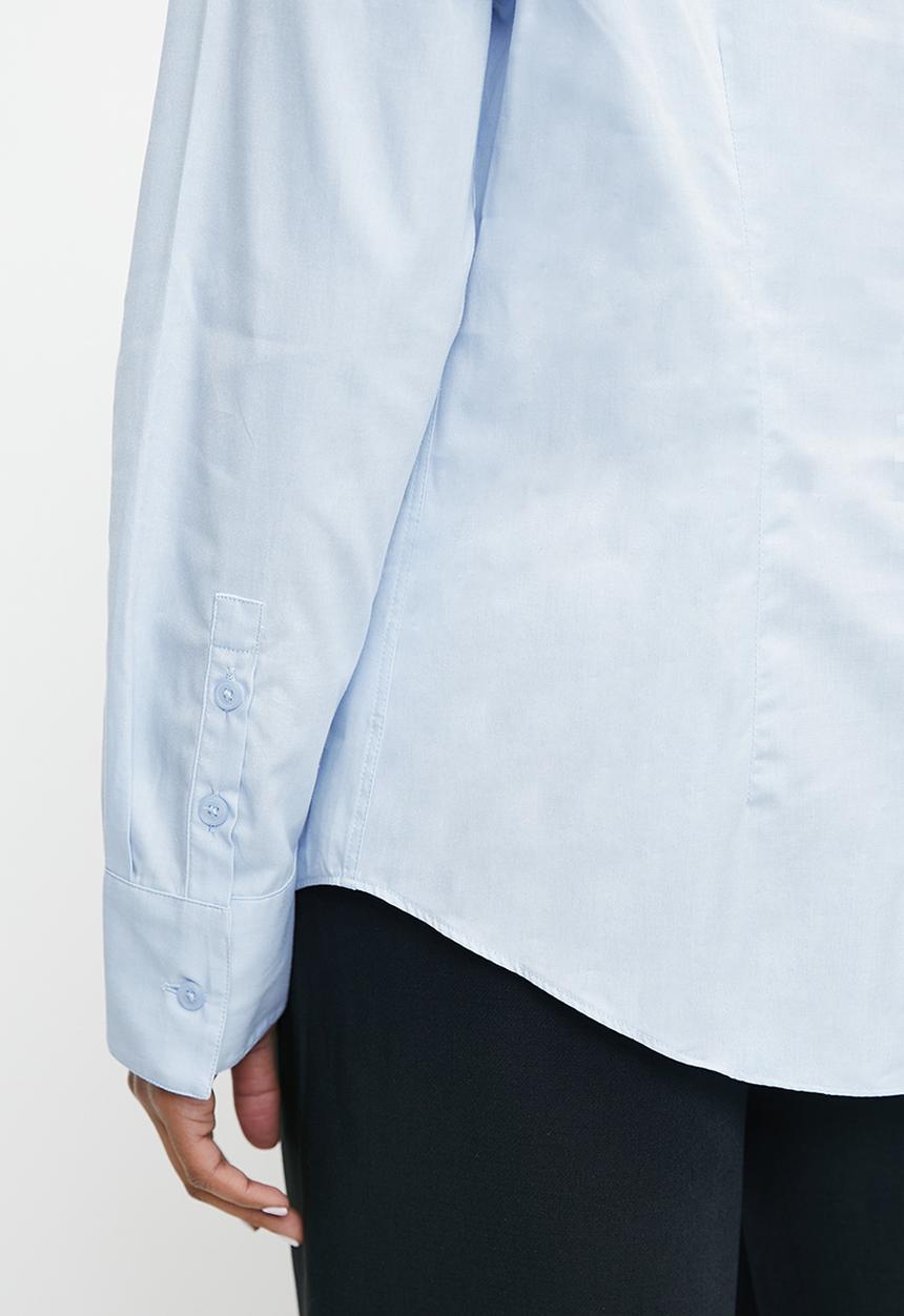 POLO - Wmn Giselle Long Sleeve Oxford Shirt - Blue