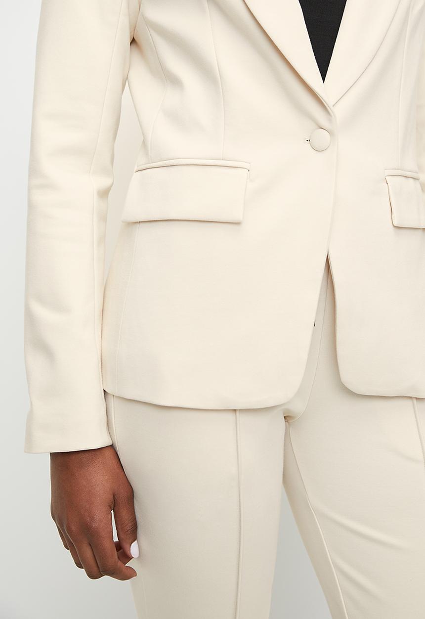 POLO - Wmn Blair Long Sleeve Crest Blazer - Sand