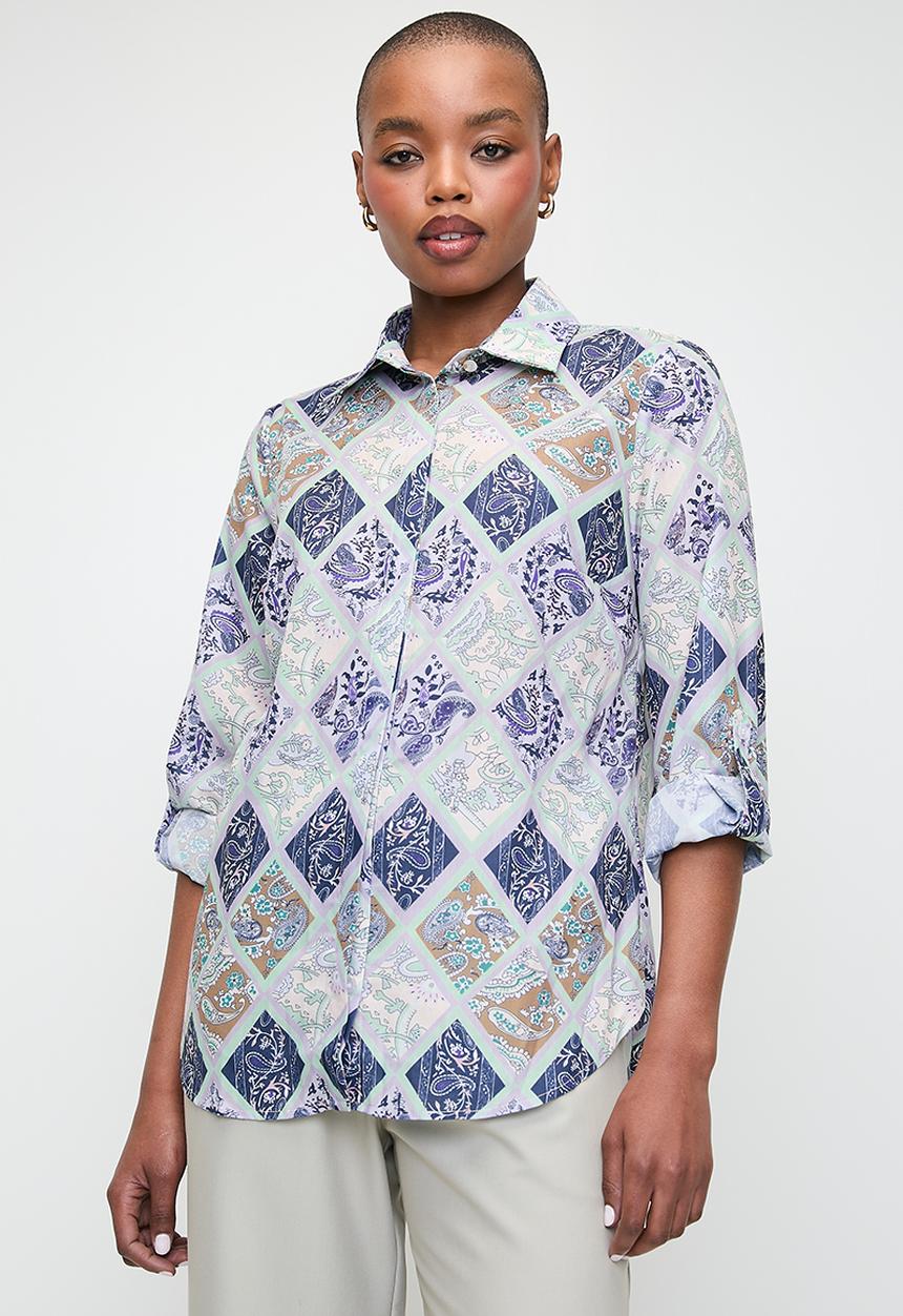 Pringle of Scotland - Pringle lucy satin shirt - multi