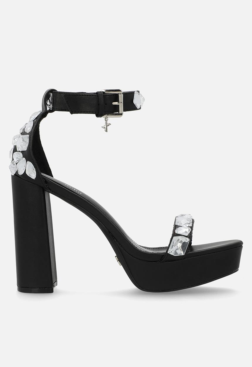 Rock & Co - London 1 platform heel - black