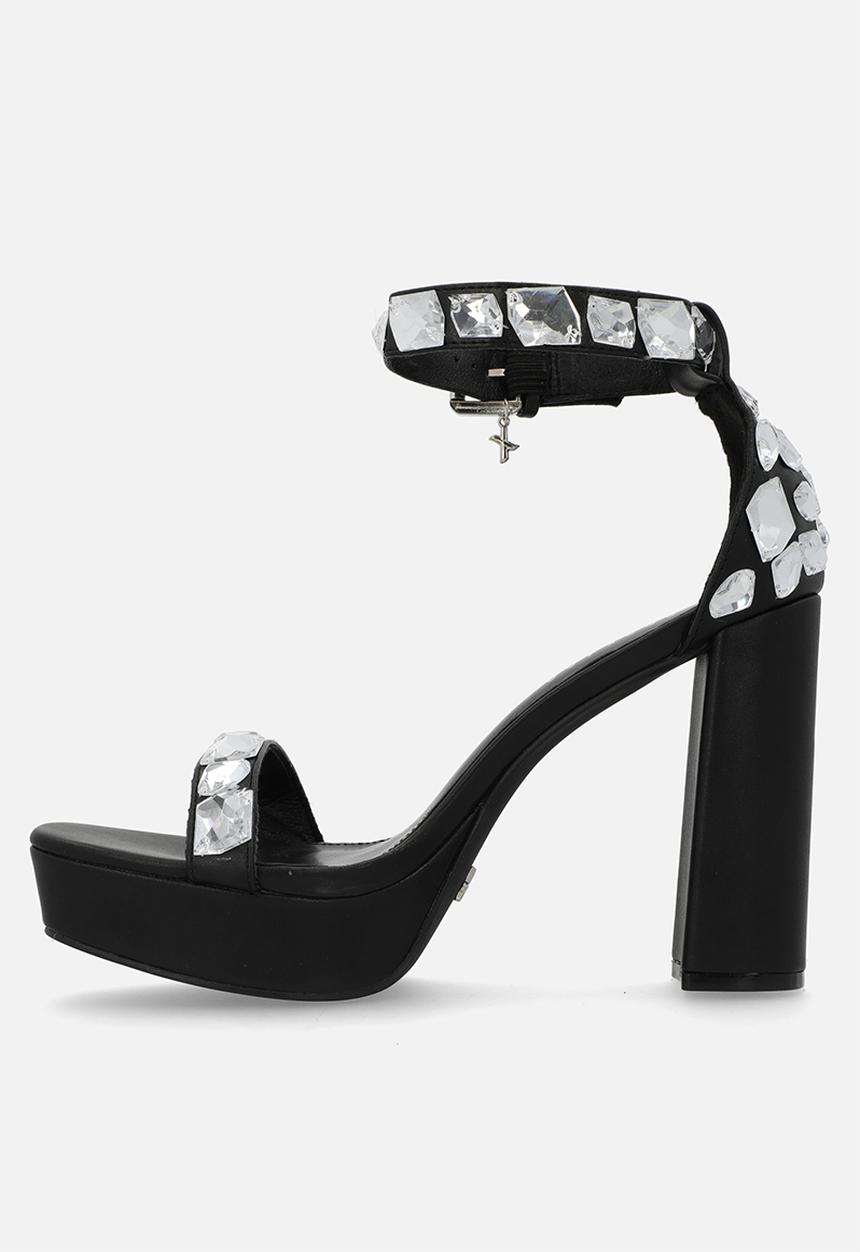 Rock & Co - London 1 platform heel - black
