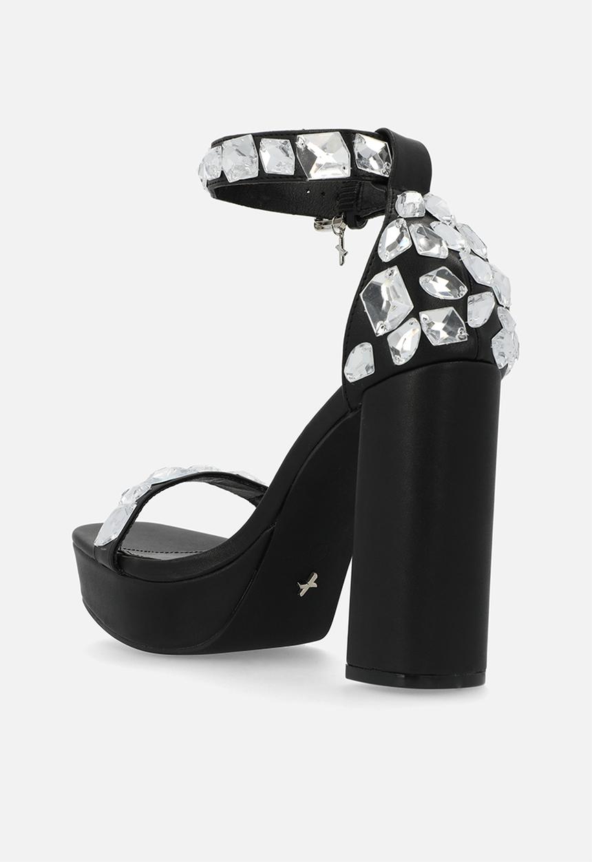 Rock & Co - London 1 platform heel - black
