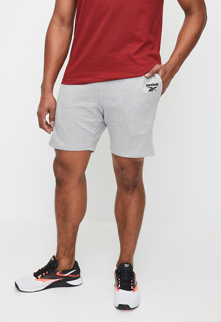 Reebok - Reebok identity small logo fleece short - grey 