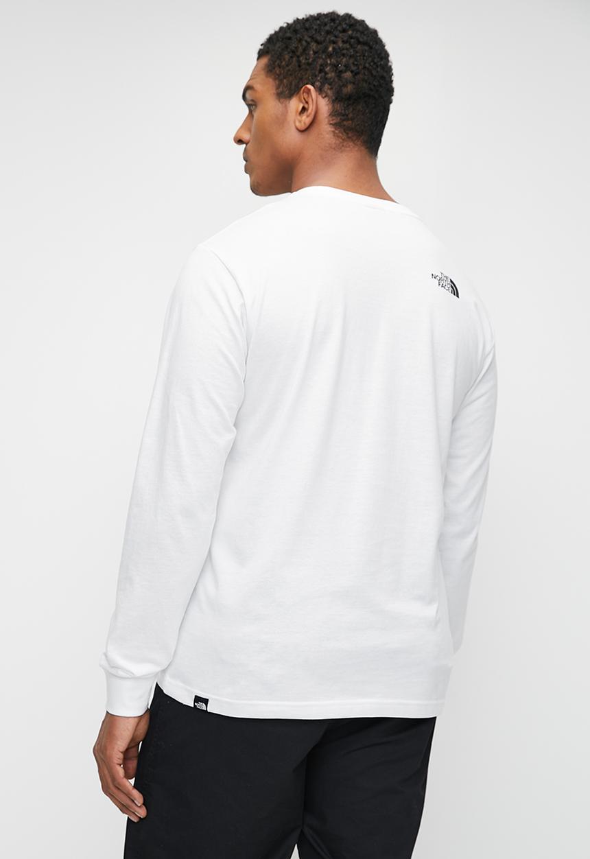 The North Face - M Long sleeve tee - white 