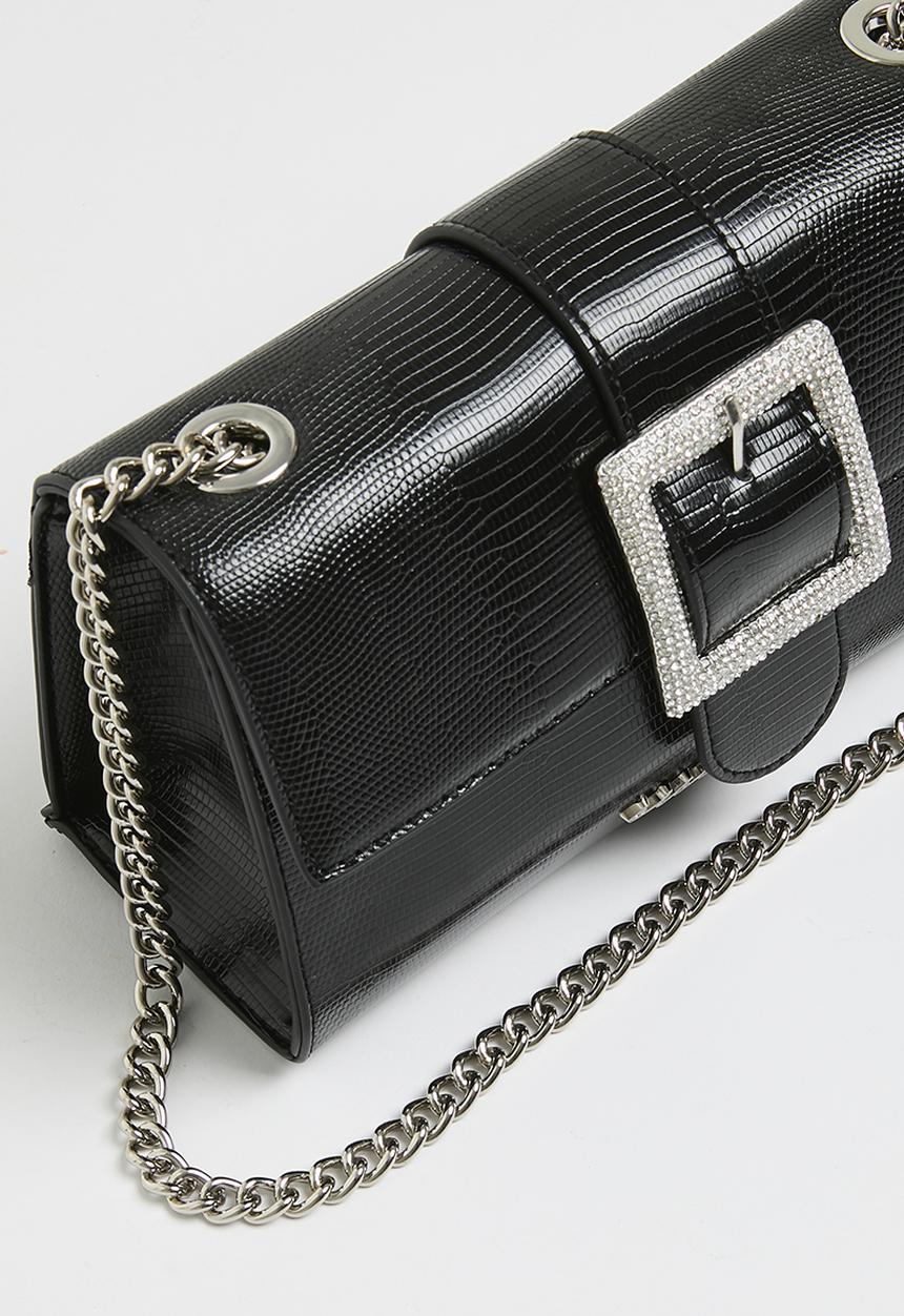 SISSY BOY - Buckle Crossbody - Black