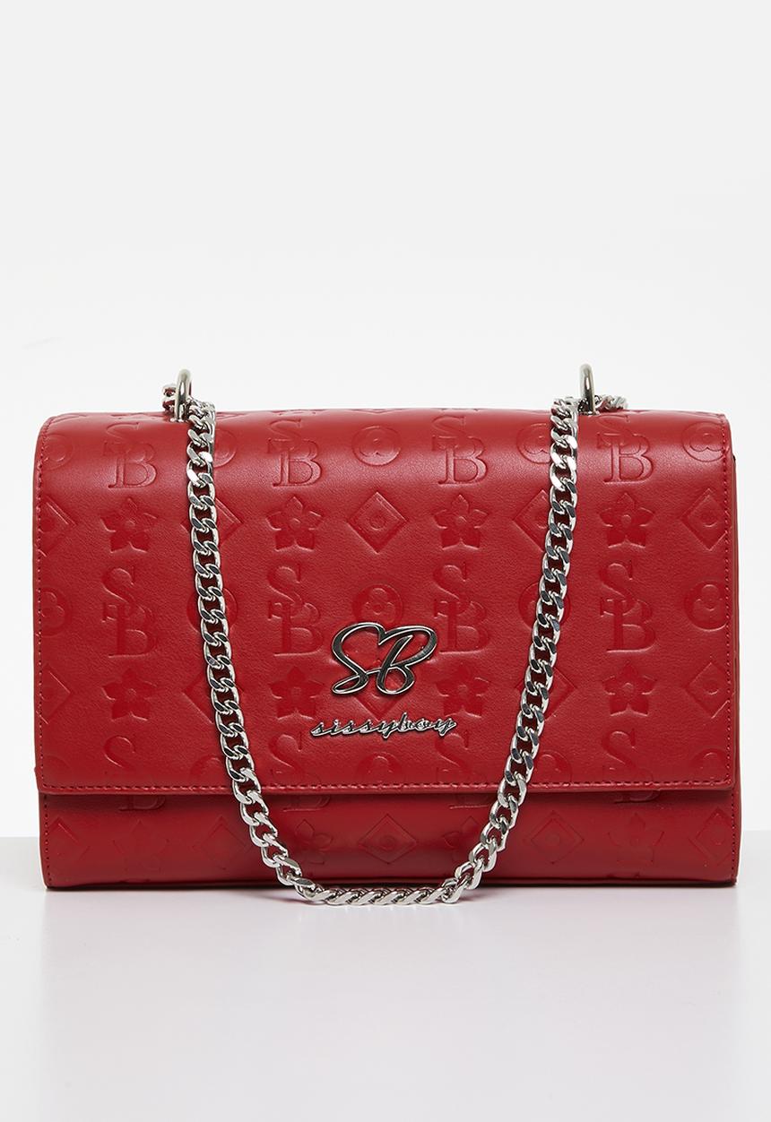SISSY BOY - Embossed Crossbody - Red