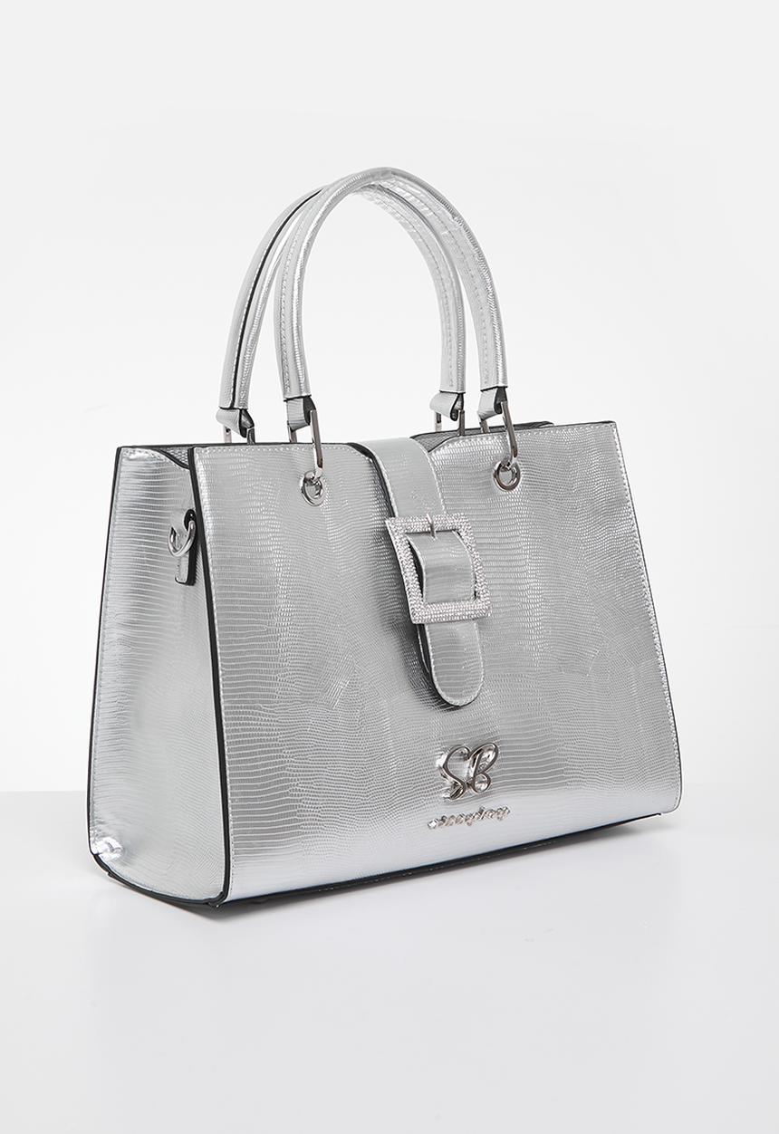 SISSY BOY - Buckle Tote - Silver
