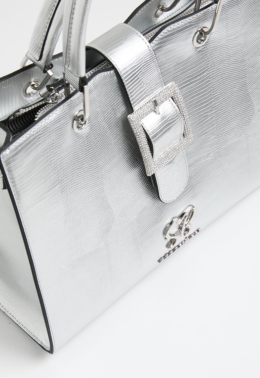 SISSY BOY - Buckle Tote - Silver