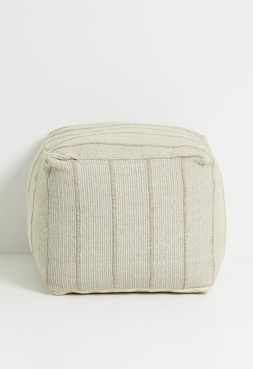 H&S - lines pouf-natural