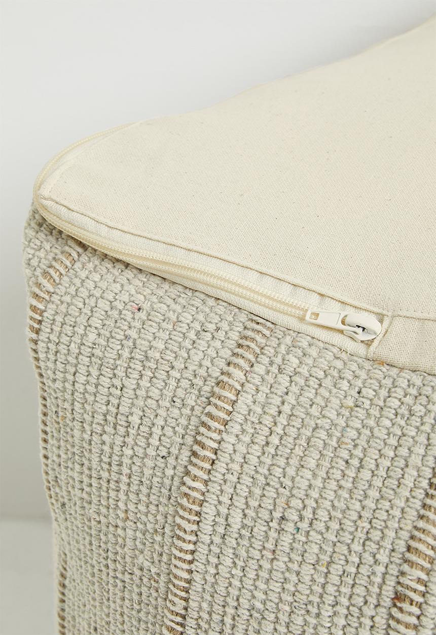 H&S - lines pouf-natural