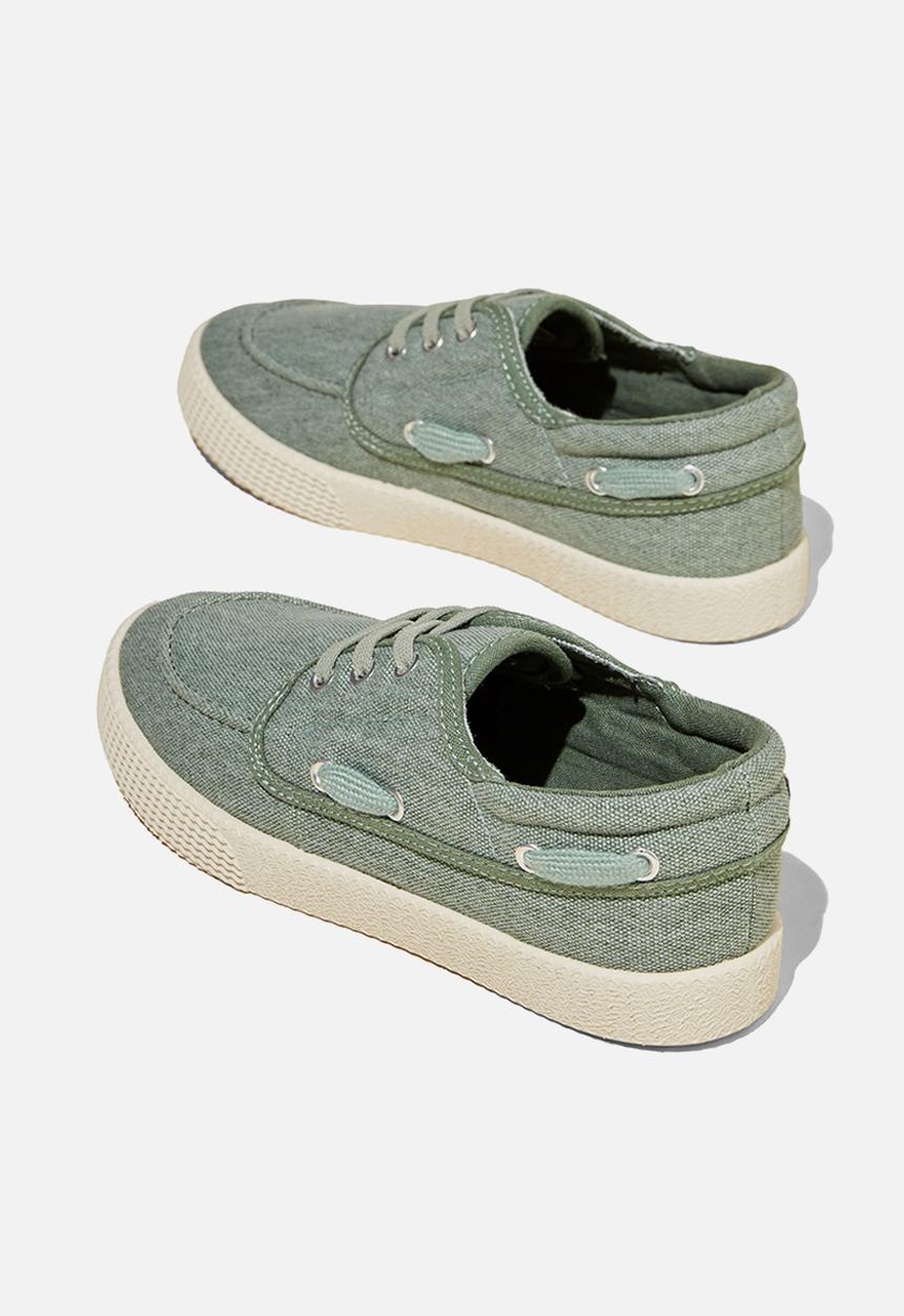 Cotton On - Billy boat shoe - swag green