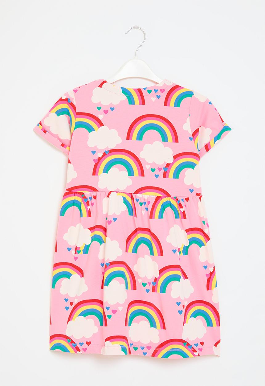 Pop Candy - Rainbow print dress - pink