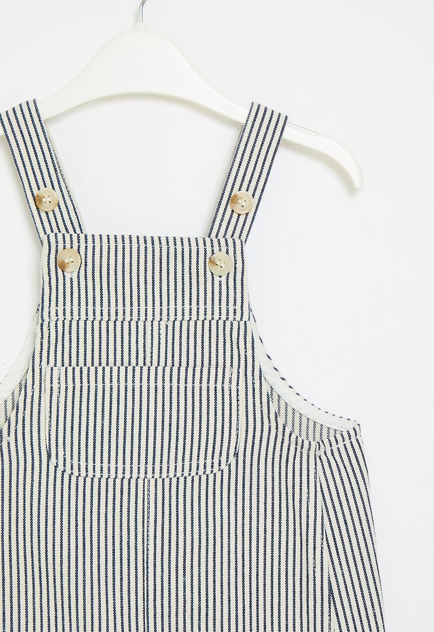 Pop Candy - Striped pinafore dress - multi