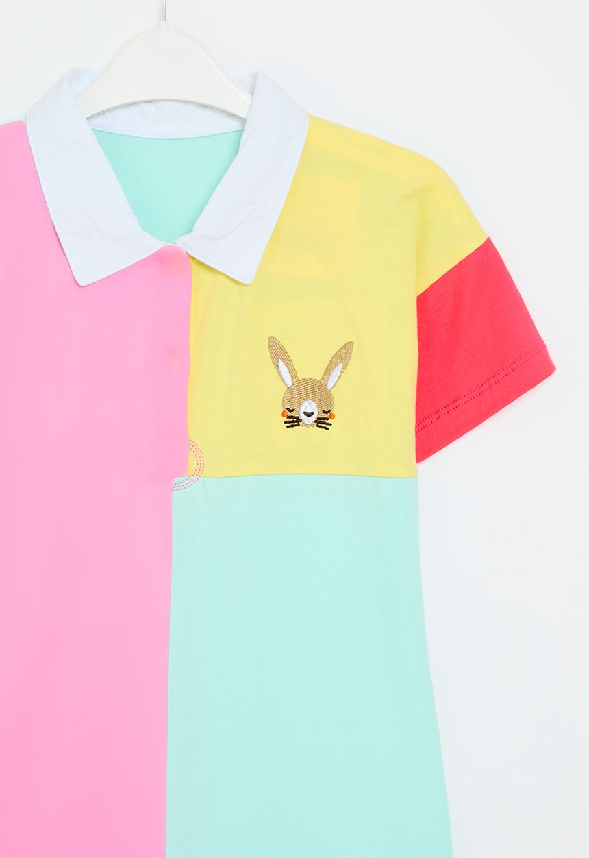 Pop Candy - Colour block golf dress - multi