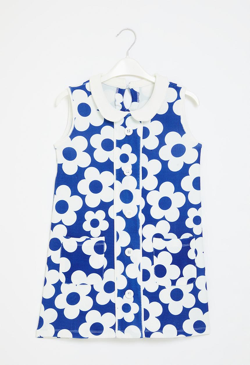Pop Candy - Floral print dress - blue & white