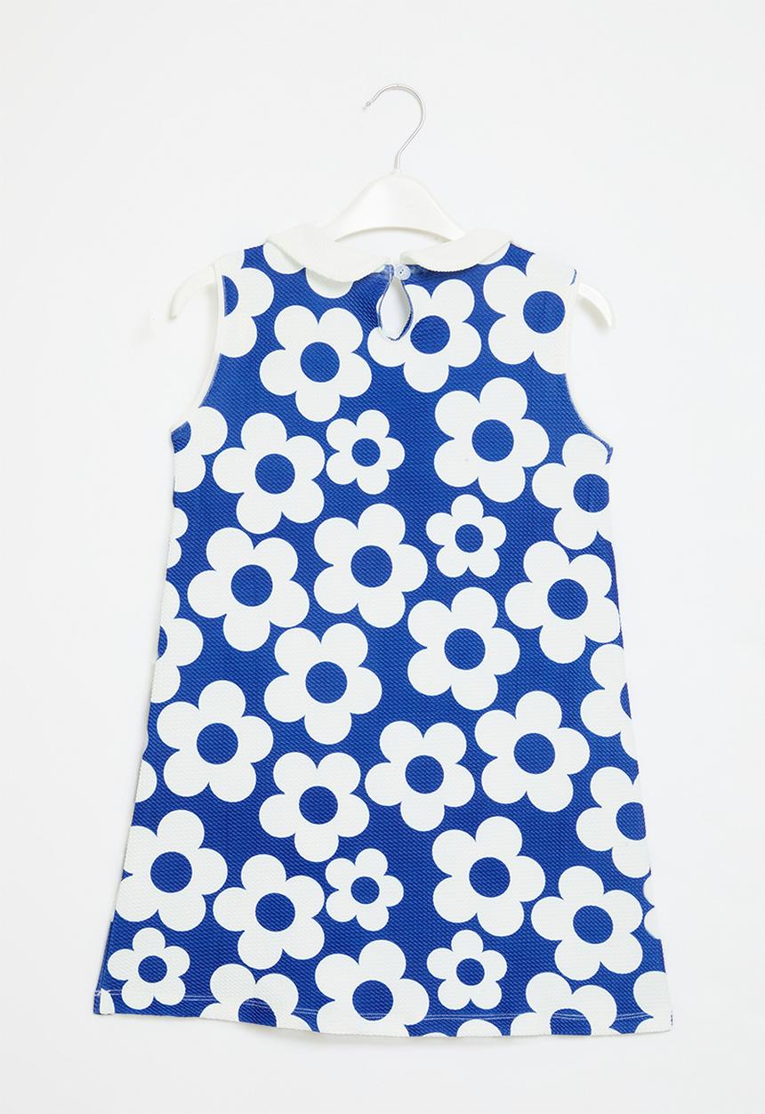 Pop Candy - Floral print dress - blue & white