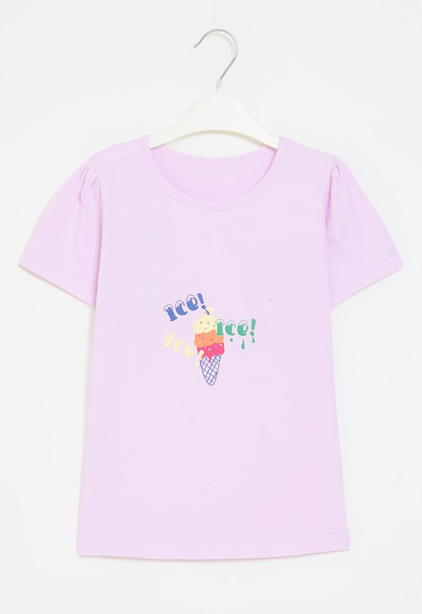 Pop Candy - Ice cream print tee - lilac