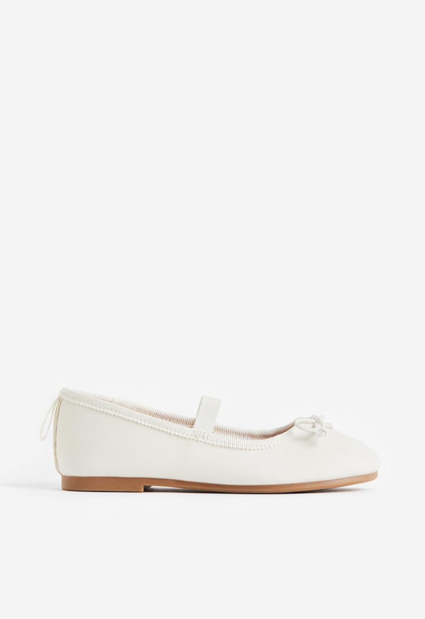 H&M - Ballet pumps - white